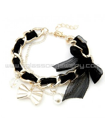 Sweet Bow Charm Bracelet 